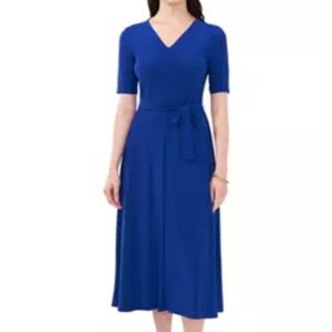 MSK Godess Blue Midi Dress